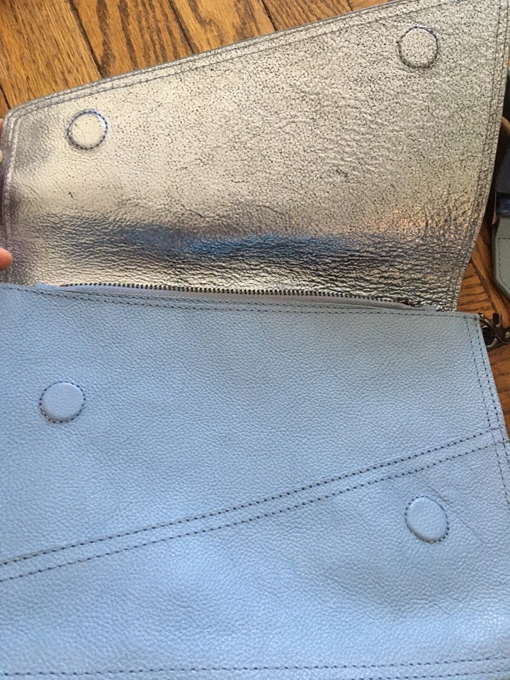 Bolso de mano Botkier NY Cobble Hill de cuero azul claro Foto 4 de 4
