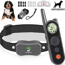 Rechargeable Shock Dog Training Collar Remote 3937 FT Dog Pet Trainer Waterproof