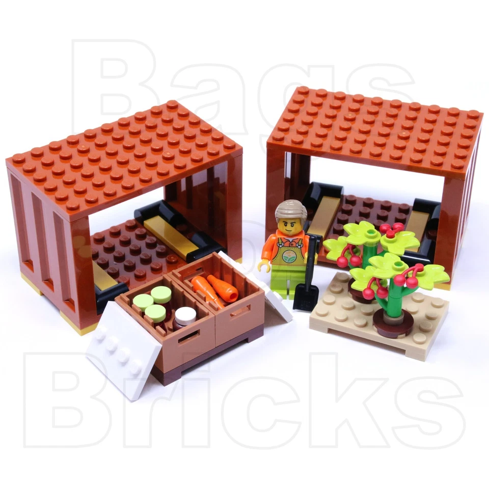 Lego Train City Cargo Wagon Containers Pallets Crate Farm Produce from 60336 NEW - Image 4 of 4