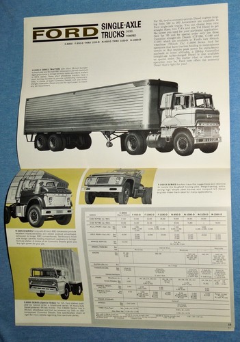 Antique 1960 & 1965 Ford Trucks Heavy & Full Line Catalog Advertising Booklets - Picture 16 of 18