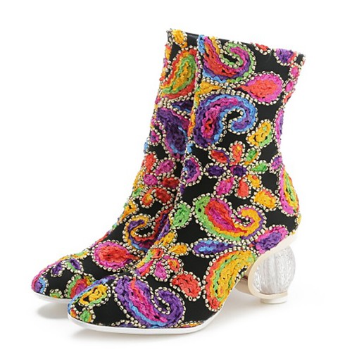 Stylish Women Ankle Boots Multi Colors 
