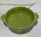 VINTAGE POTTERY FIESTA CHARTREUSE CREAM SOUP BOWL. No chips or scratches