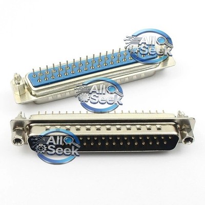1Pc D-SUB 37 Round Pin Male Straight PCB Connector 2 Row