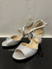 Lotus Debenhams Sparkly Silver Party / Wedding Sandal Shoe - New Size 38 / 5