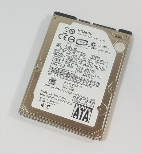 Hitachi TravelStar 80GB 7200RPM SATA 2,5" HDD HTS722080K9A300