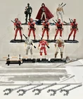 GI Joe 25th Anniversary Arashikage Snake-Eyes Storm Shadow Red Ninja Figure Lot