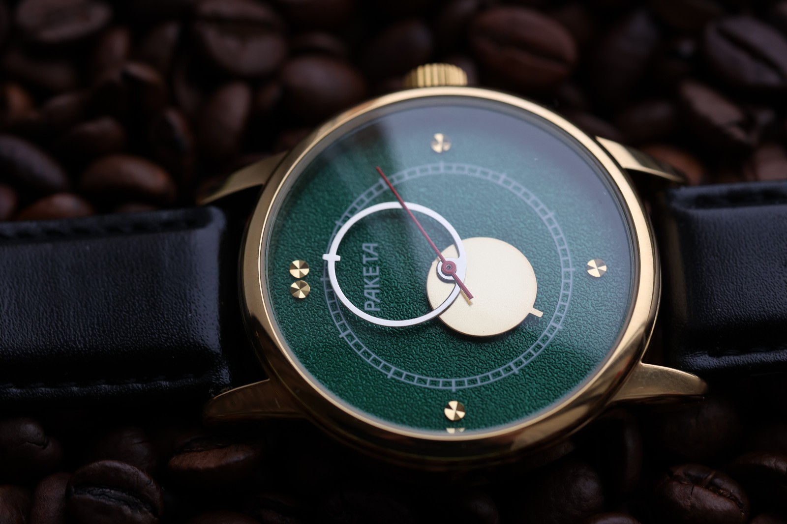 Rare Green Vintage Raketa Copernicus 1990s Soviet Watch, Unique Men's Gifts