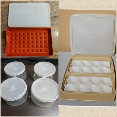 Vintage Tupperware Mixed Lot Retro Kitchen Storage Containers Lids