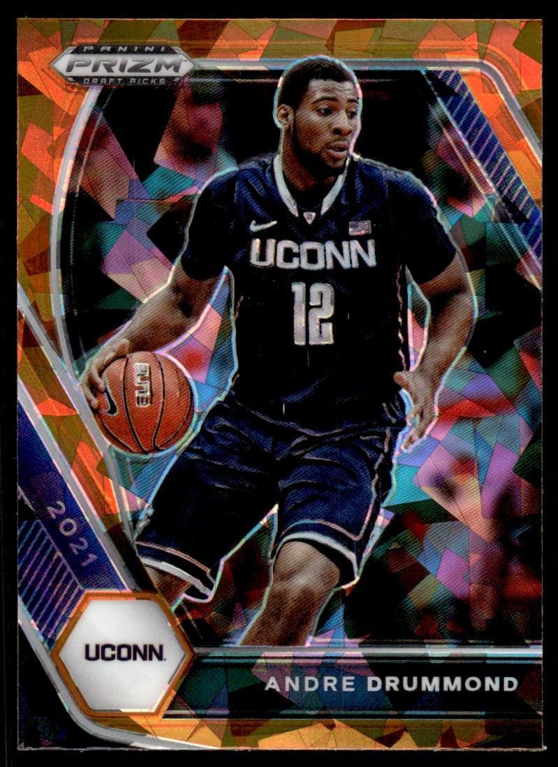 2021-22 Panini Prizm Draft Picks Prizms Orange Ice Andre Drummond #92 20384