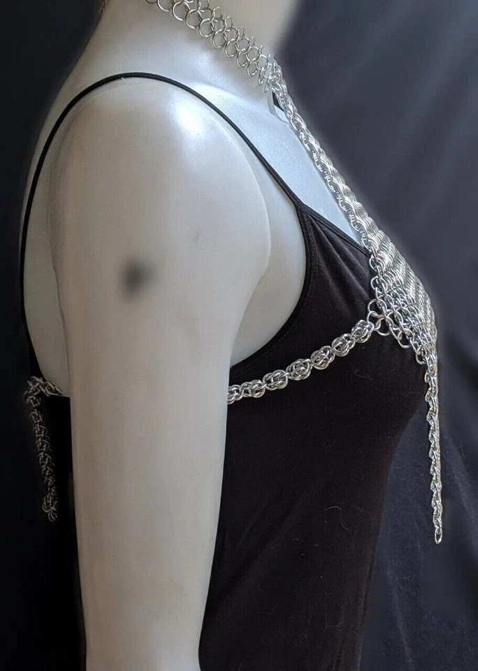Reggiseno con imbracatura | Alluminio | Argento | 9 mm | Chainmail Hot &... - Immagine 3 di 4