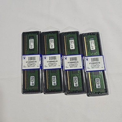 4GB DDR3 PC3-10600 1333 MHz DIMM (Kingston KTH9600B/4G) Memory RAM 1x4G Lot Of 4