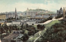 Edinburgh City Scene Scotland Postcard c1918 *24* P26