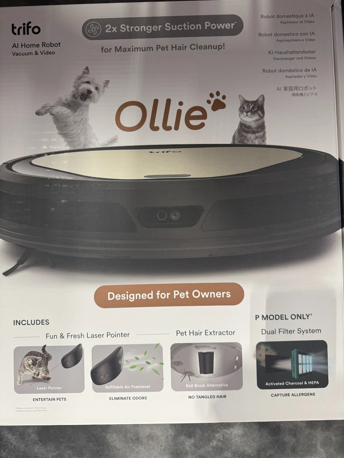 Home robot vacuum & video
Opens in a new window or tab