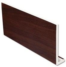 200mm Rosewood UPVC Fascia Capping Board / UPVC Window Sill - 2 x 5mt Lengths