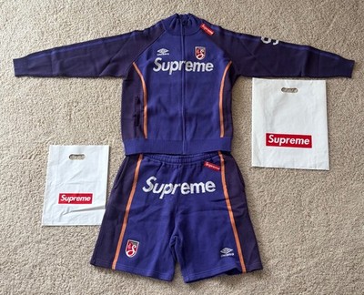 Supreme Umbro Knit Set Sweater and Shorts Purple Medium