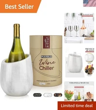 Wine Chiller Marble Bottle Cooler 750ml Champagne Ice Bucket Party Decor