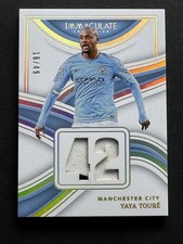 Yaya Toure 2023-24 Panini Immaculate Collection Soccer Jersey Patch /49 Man City