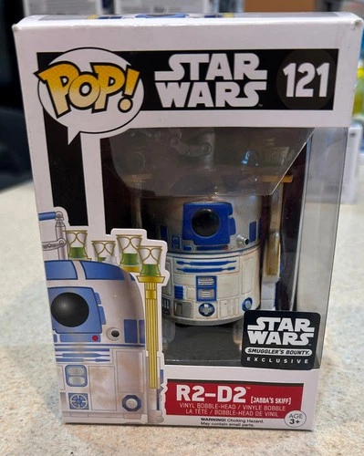 FUNKO POP VINYL #121 -- Star Wars R2-D2 (Jabbas Skiff) -- Smugglers Bounty