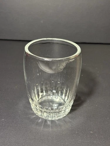 Single Anchor Hocking Barrel Clear Tumbler Mid Century Glasses Vintage Rocks
