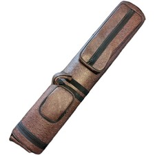 Pool Cue Case Action AC35 Hard Case Brown 3 Butts 5 Shafts 2 Pockets Gift