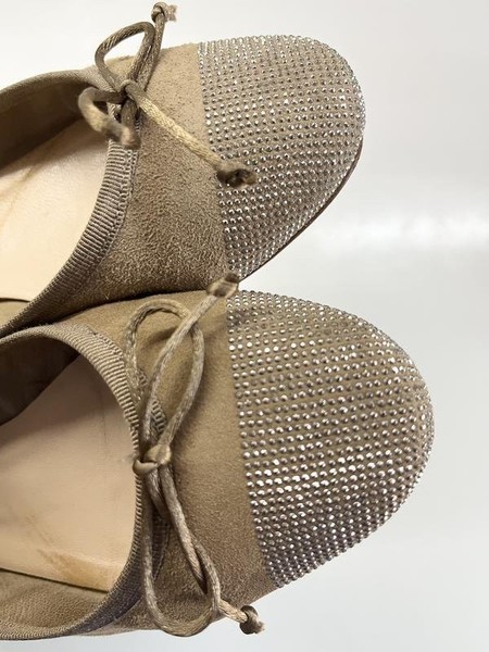 Women Navyboot Heels Beige Suede 36 #B9IL