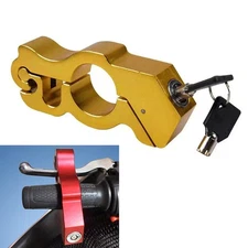 US Gold Motor Handlebar Lock Anti-Theft Grip Throttle Security Bike Scooter ATV