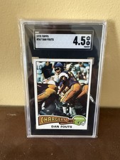 1975 Topps Dan Fouts #367 (RC) SGC 4.5 Nice Card Fresh Grade