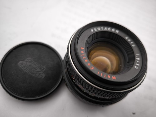 KW 50mm F/1.8 Pentacon Electric M42 Schraubfassung Manuelles Fokusobjektiv - Imagen 2 de 9