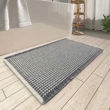 2025 Waffle Bath Mat - Non-Slip Super Absorbent Machine Washable Bathroom Rug