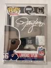 LAWRENCE TAYLOR Signed NY GIANTS ,  FUNKO POP #79 Schwartz COA A319086