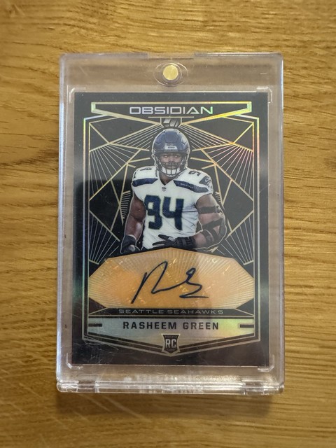 Rasheem Green Panini Obsidion Auto /50 Seattle Seahawks NFL Trading Card