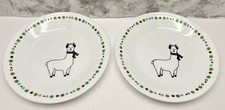 Corelle Rare FA LA LLAMA Set Of 2 Appetizer S...