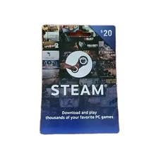 $20 Steam Gift Card -Steam Wallet -Fast Shipping - Physical Delivery w/ tracking
