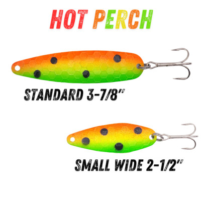 Hot Perch Trolling Flutter Spoon for Fishing and Targets SALMON TROUT WALLEYE