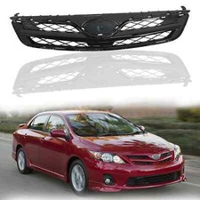 Grill For 2011 2012 2013 Toyota Corolla Cels Front Upper Bumper Grille Black