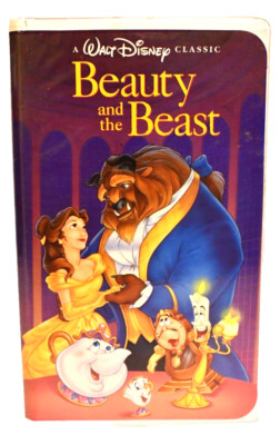 VTG Beauty & The Beast Walt Disney Classic Black Diamond Edition Original 1991