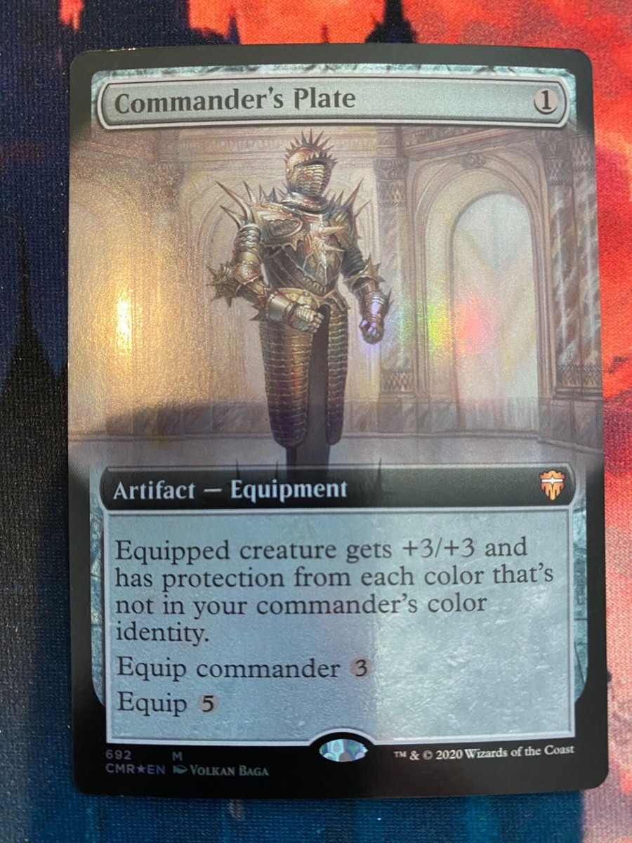MTG Commander Legends Commanders Plate Extended Art Foil