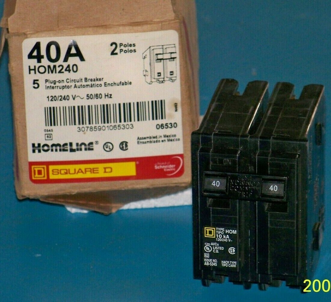 HOM240 Square D 40 amp 120/240 volt 2 pole