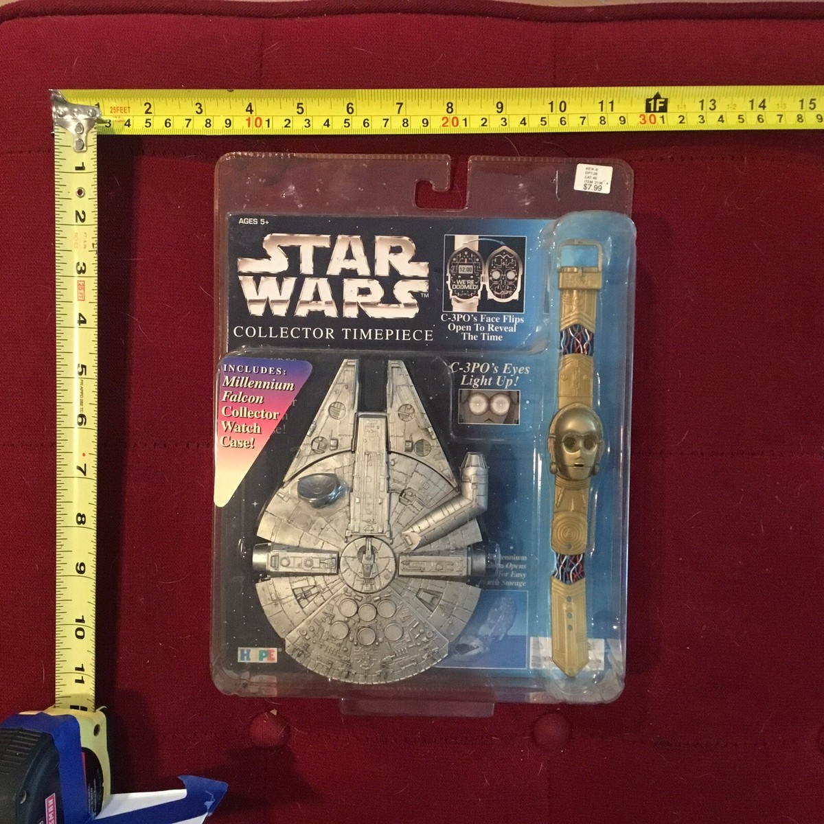 Star Wars C-3PO Collector Time Piece Watch W/ Millennium Falcon 