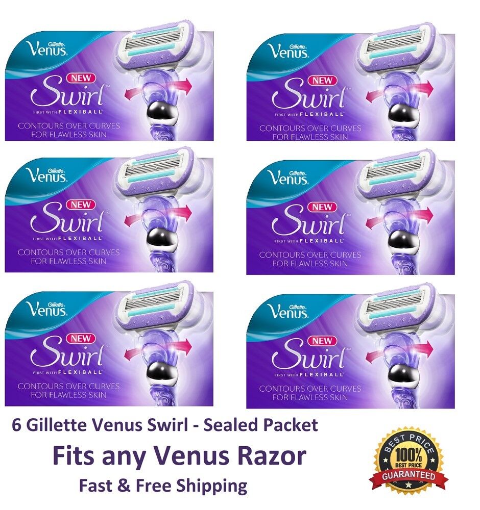 6 Gillette Venus Swirl Razor Blades Ball Flex Cartridges Max At the price of surprise 86% OFF Refill
