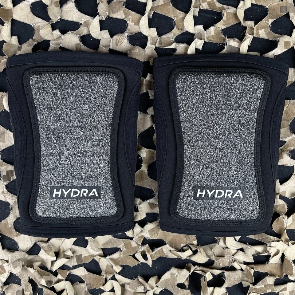 NUEVAS Rodilleras Hydra Black Paintball - Negro/Gris - XX-Grande - Imagen 3 de 4