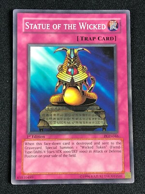 YUGIOH STATUE OF THE WICKED PGD-046 1ST SUPER LP