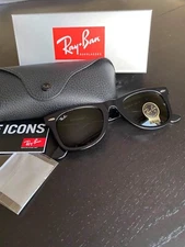 New Ray-Ban Wayfarer RB2140 Black 50mm Sunglasses