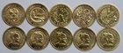 DENMARK 10 Kroner 2005-07 H.C. Andersen´s Fairy Tales compl. set KM 898-923 UNC