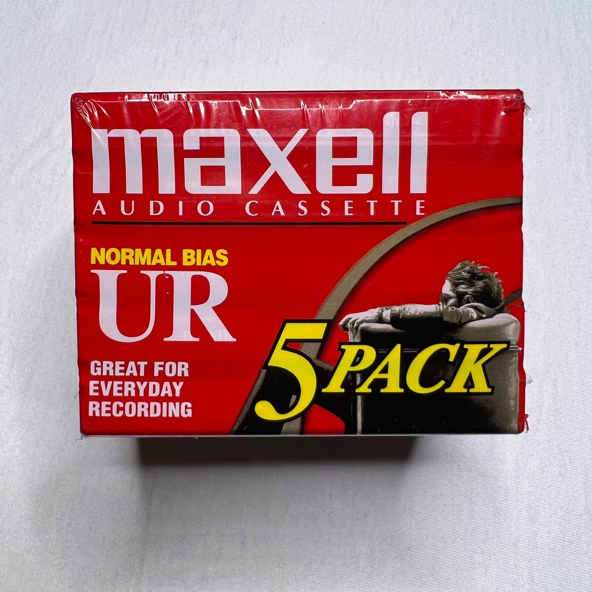 Maxell UR-90 Audio Cassettes 5 Pack New Sealed unopened package