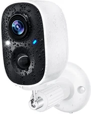 Wireless Outdoor Security Camera with Spotlight, 2-Way Audio, Night Vision, IP65