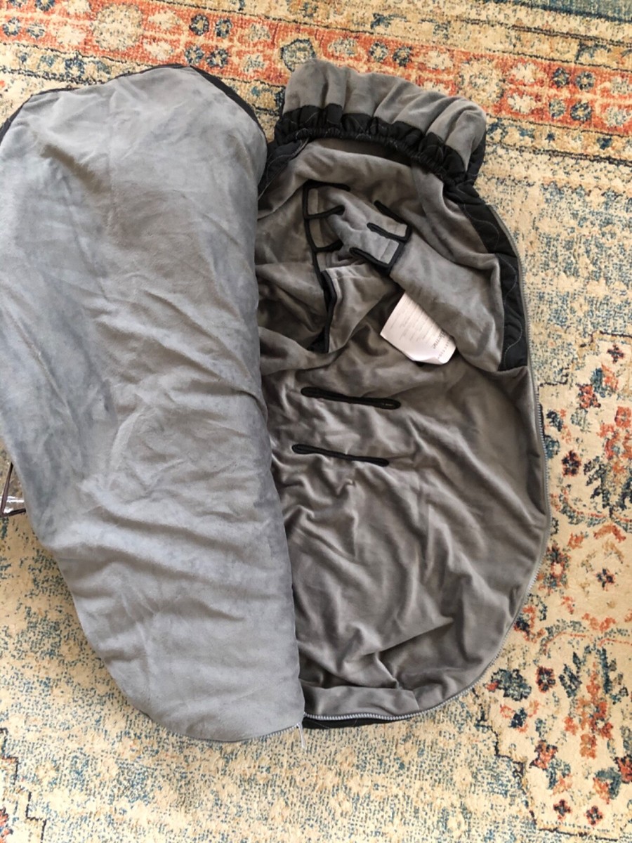 JJ Cole BundleMe Stroller Cover Sleeping Bag Blanket Zip Up Black