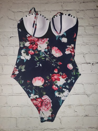 NWOT Cupshe Women's Size Small Floral One-Piece Swimsuit - Picture 2 of 3