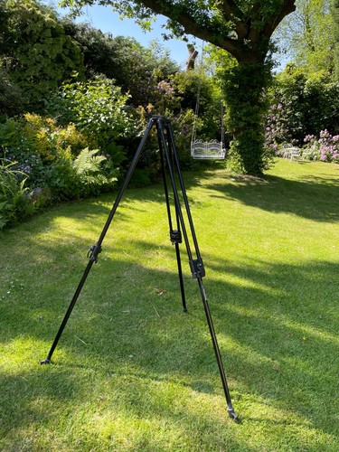 MANFROTTO 351MVB PRO VIDEO SPOTTING SCOPE TRIPOD GREAT CONDITION WITH 75MM BOWL - Picture 9 of 18