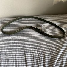 NWT Banana Republic Olive Green Solid Faux Leather Modern Preppy Skinny Belt
